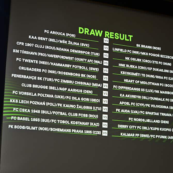 Imagen de vista previa para Se celebró el sorteo de la tercera ronda eliminatoria de la UEFA Conference League