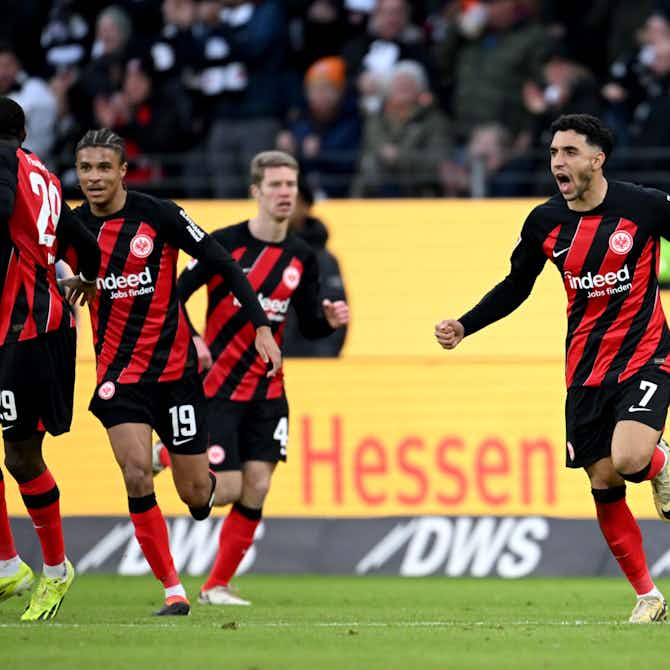 Vorschaubild für Vier Tore, viele Fehler: Marmoush rettet Frankfurt den Punkt gegen Wolfsburg