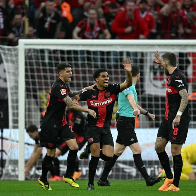 Vorschaubild für Der nächste Last-Minute-Wahnsinn! Bayer 04 hält Serie auch gegen Stuttgart am Leben