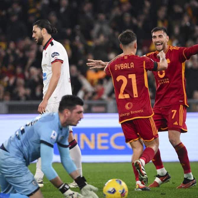 Imagen de vista previa para Brilló la Joya: Doblete de Dybala en la goleada de la Roma ante Cagliari