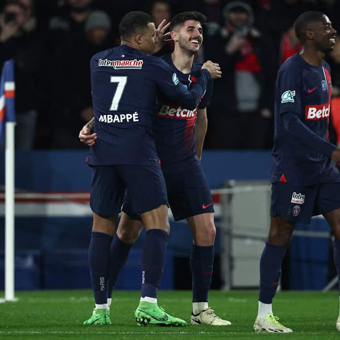 Imagem de visualização para Com gol de Beraldo, PSG vence Nice e avança à semifinal da Copa da França