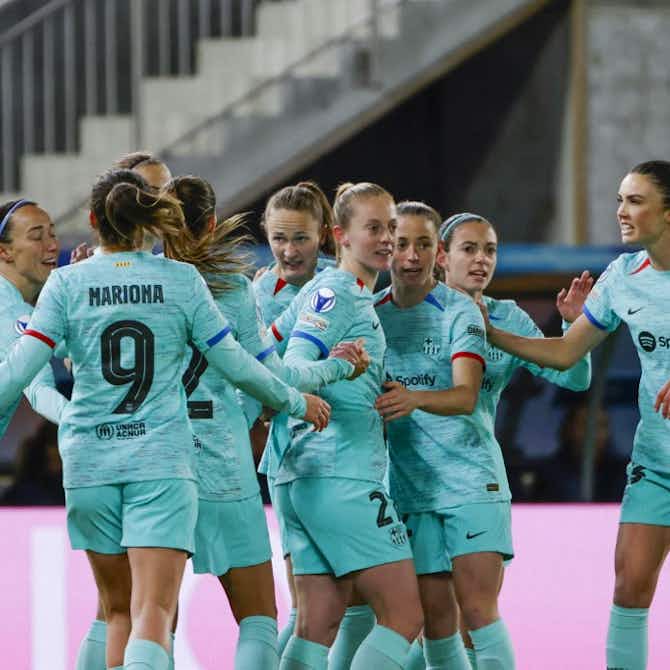 Imagem de visualização para Barcelona e PSG vencem na ida das quartas de final da Champions feminina