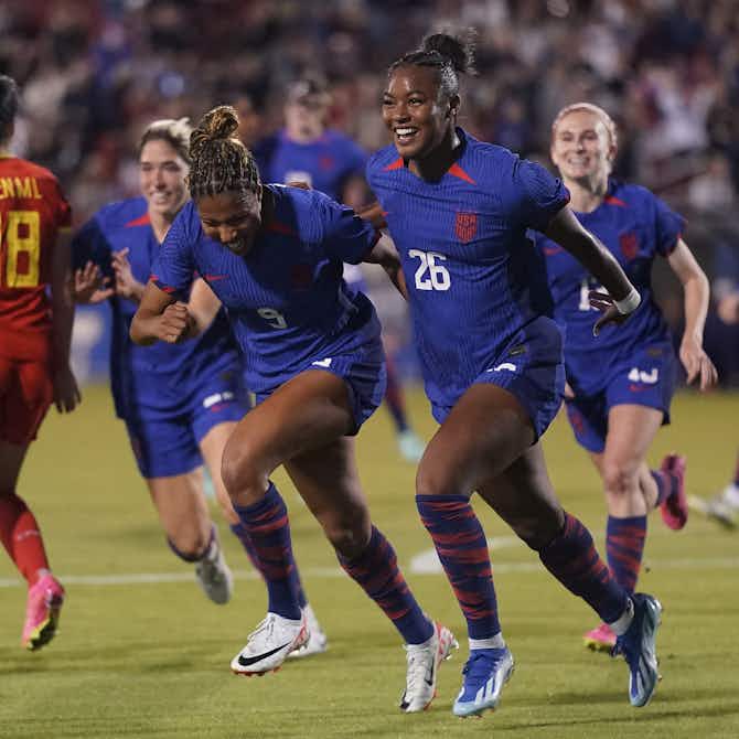 Imagem de visualização para De virada, Estados Unidos voltam a vencer a China em amistoso feminino