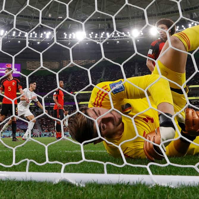 Preview image for Belgium vs Morocco player ratings: Thibaut Courtois fails to learn from mistake in Group F defeat