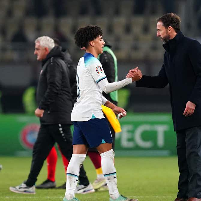 Preview image for Gareth Southgate hails Rico Lewis after strong England debut in North Macedonia