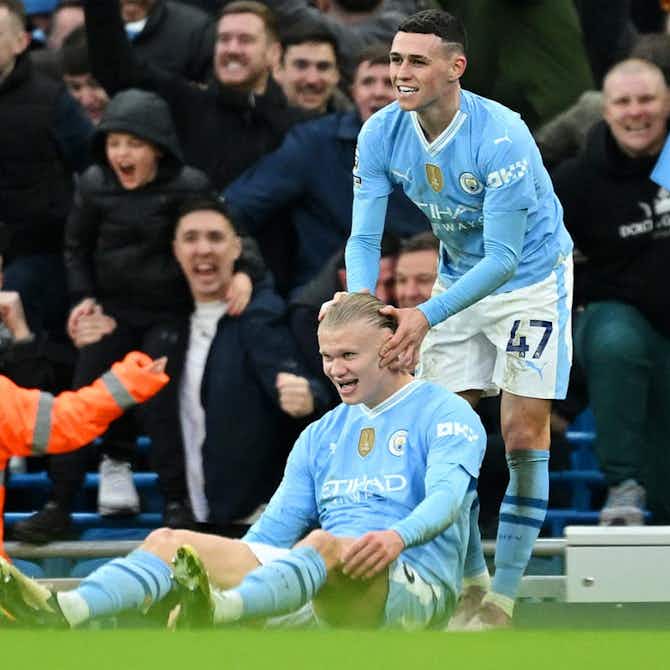 Preview image for Erling Haaland and Phil Foden sit out Manchester City training ahead of run-in