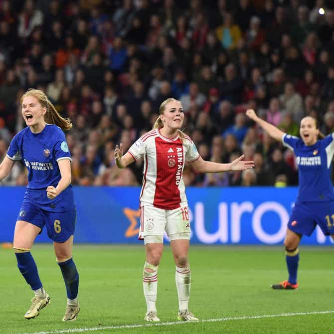 Preview image for Ajax v Chelsea LIVE: Women’s Champions League result and reaction as Nusken scores twice in big away win