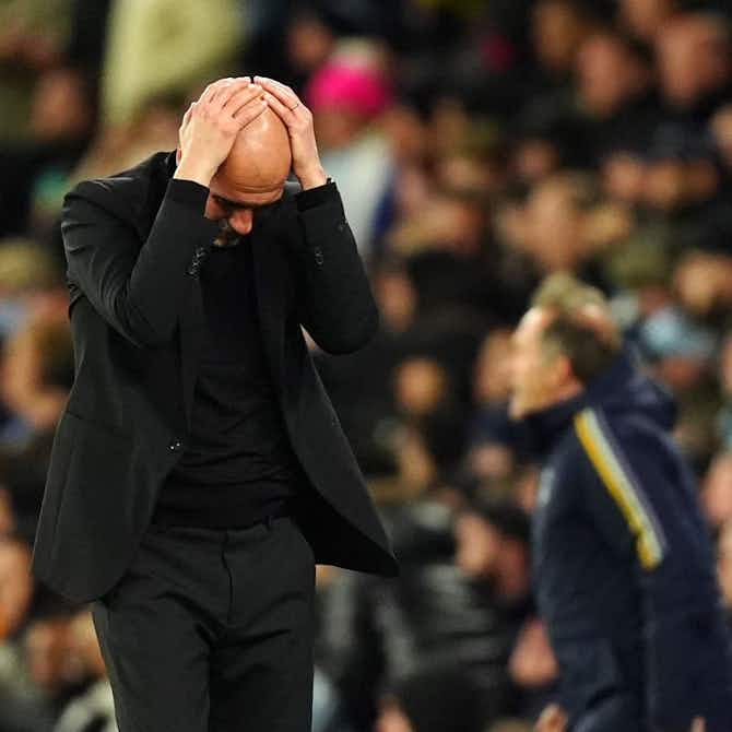 Preview image for ‘No regrets’ says Pep Guardiola after Manchester City loss in Champions League