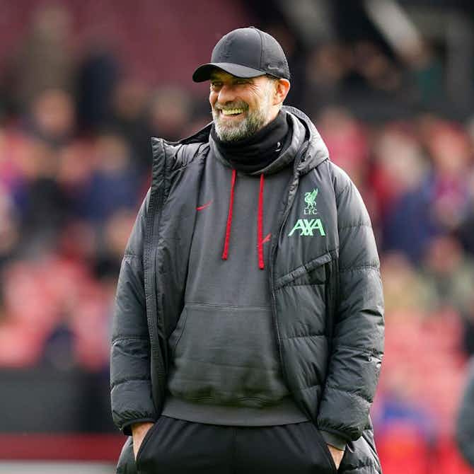 Preview image for Jurgen Klopp says ‘pressure is off’ with Liverpool’s title hopes ‘probably’ over