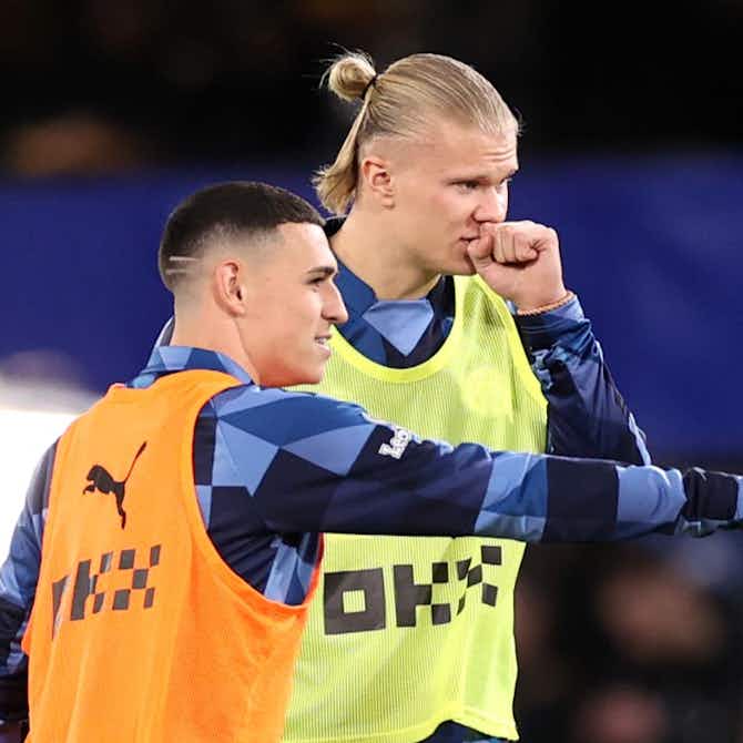 Preview image for Erling Haaland injury: Man City striker and Phil Foden miss training before Brighton trip