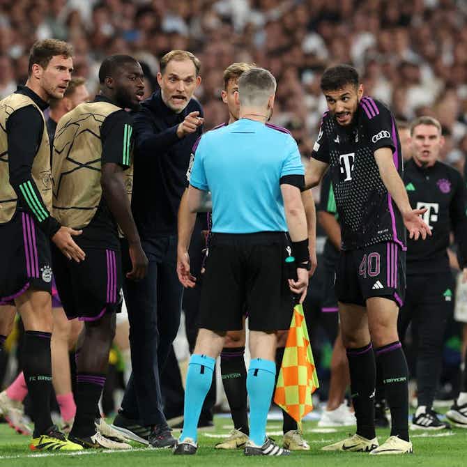 Preview image for Thomas Tuchel reveals apology from linesman after 'disastrous' decision in Bayern Munich defeat to Real Madrid