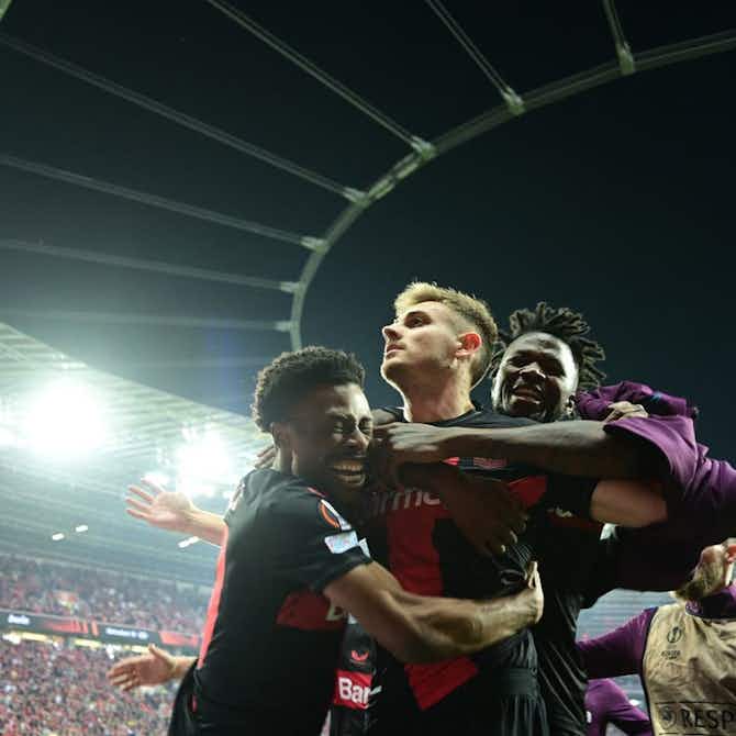 Preview image for Bayer Leverkusen dramatically extend unbeaten run to reach Europa League final