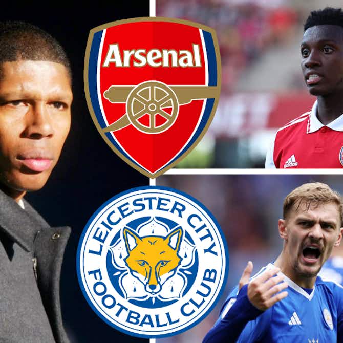 Preview image for Pundit touts Leicester City swap deal with Arsenal involving Nketiah and Dewsbury-Hall