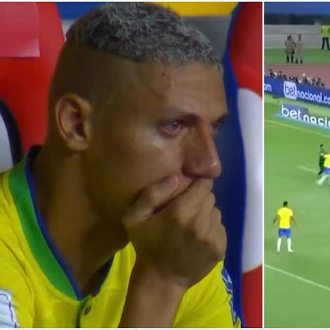 Preview image for Richarlison bursts into tears after missing sitter in Brazil vs Bolivia