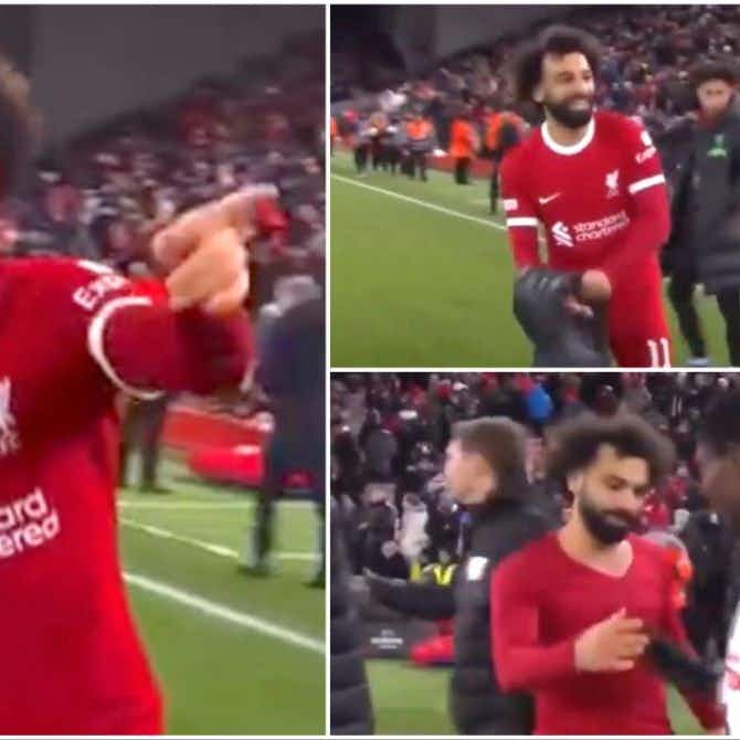 Preview image for Mohamed Salah proved he’s a class act when two LASK players asked for his shirt