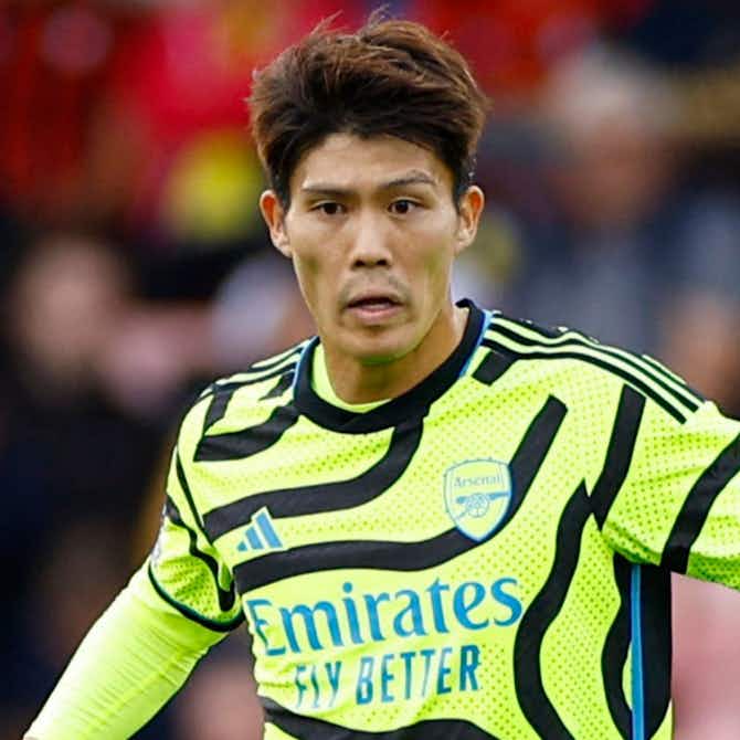 Preview image for Arsenal had offers to sell 'very happy' Takehiro Tomiyasu in January