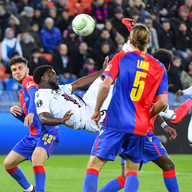 Imagem de visualização para Terem Moffi anotou um dos gols mais sensacionais da temporada no animado Basel 2×2 Nice