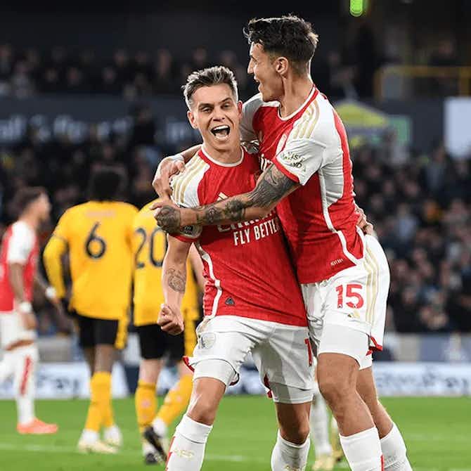 Preview image for Odegaard and Trossard help Arsenal rise to first place following victory at Molineux