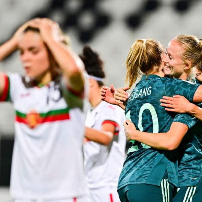 Vorschaubild für 🚨 Rausch gegen Bulgarien: DFB-Frauen beenden WM-Quali mit Torfestival
