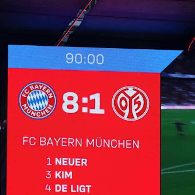 Vorschaubild für 🎖️ 8:1 gegen Mainz in den Top10: Die höchsten FCB-Siege in der Bundesliga