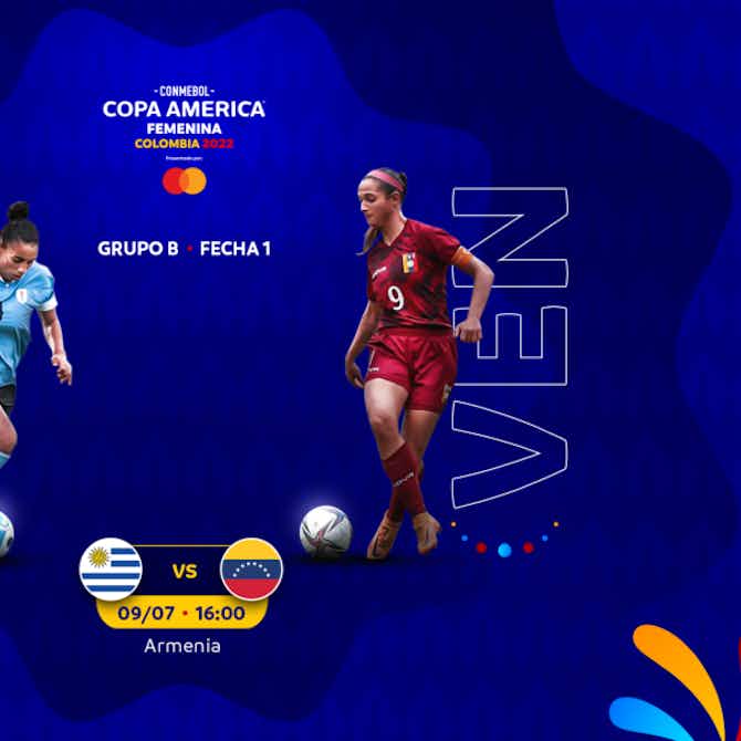 Imagen de vista previa para 🚨 Así debutan Uruguay y Venezuela en la Copa América femenina