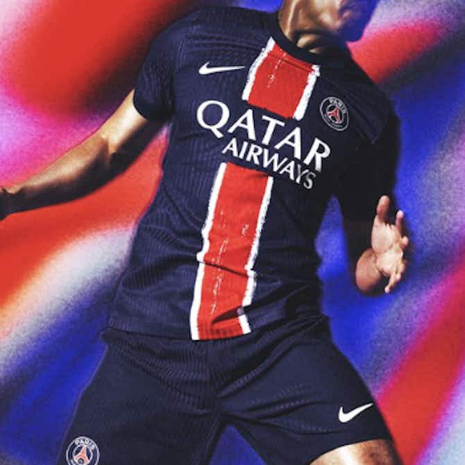 Imagem de visualização para 📸 Sem Mbappé, PSG lança novo uniforme inspirado na arte urbana de Paris