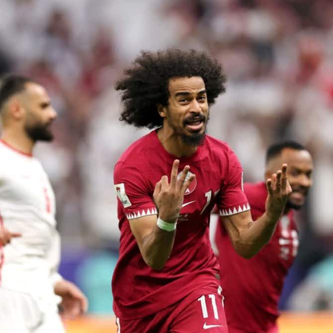 Anteprima immagine per Il Qatar vince la Coppa d'Asia 🏆 Afif, tripletta su rigore e... una magia