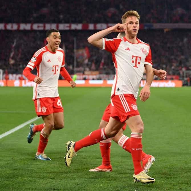 Anteprima immagine per 📸 Squillo Kimmich, Bayern in semifinale! Champions, record gol ai quarti