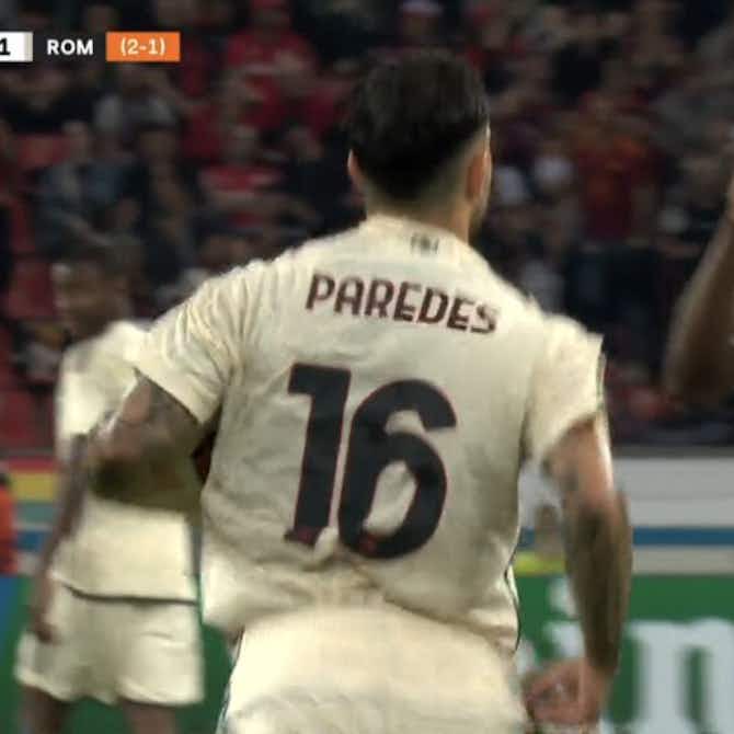 Anteprima immagine per 🔴 Bayer Leverkusen-Roma 0-1: contatto Tah-Azmoun, Paredes segna su rigore