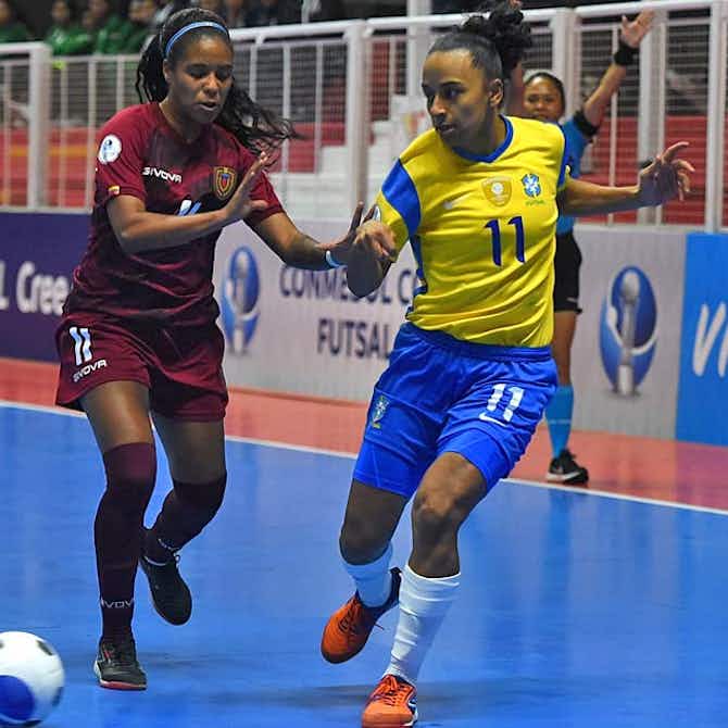Imagen de vista previa para La Selección de Brasil goleó por 7-0 a La Vinotinto en la Copa América Femenina de Futsal