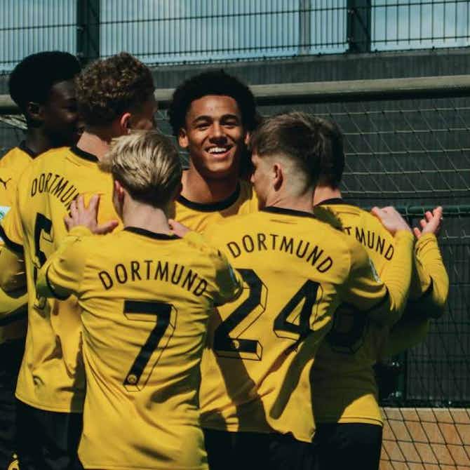 Preview image for U17s celebrate 6-2 derby win 