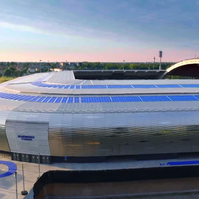 Anteprima immagine per Udinese, 2.400 pannelli solari sul tetto del Bluenergy Stadium: così l'impianto creerà energia