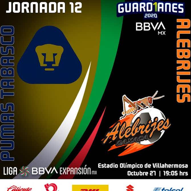 Imagen de vista previa para Pumas Tabasco vs Alebrijes en vivo online por la Liga de Expansión MX