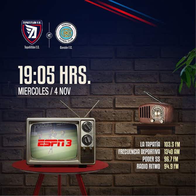 Imagen de vista previa para ¿Dónde ver en vivo Tepatitlán vs Cancún por la Liga de Expansión MX?