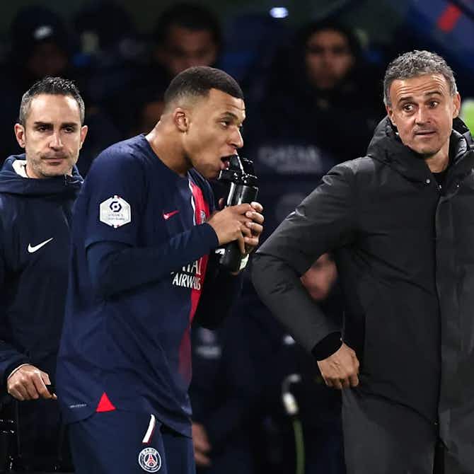 Preview image for ‘100% my decision. We have to get used to playing without him’ – irate Luis Enrique explains decision to substitute Kylian Mbappé