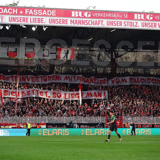 Preview image for Fan protests in Germany continue as game suspended between Union Berlin and vfl Wolfsburg
