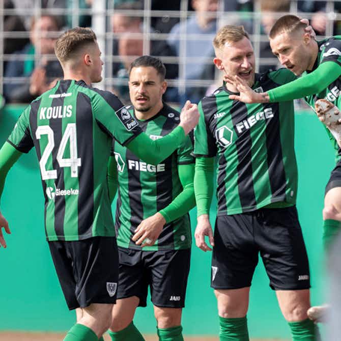 Vorschaubild für 2:0! Münster springt auf Platz 3 und besiegelt Freiburgs Abstieg