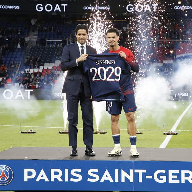Image d'aperçu pour Le Paris Saint-Germain s'inscrit avec Warren Zaïre-Emery jusqu'en 2029