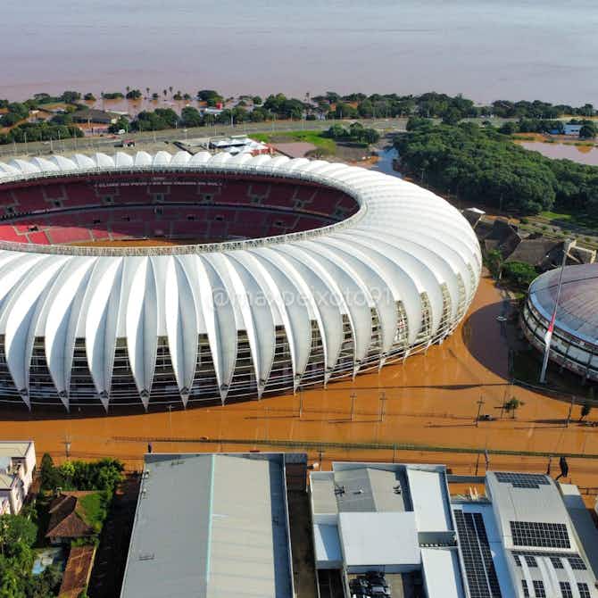 Imagem de visualização para Novo vídeo mostra avanço do Guaíba no Beira-Rio; confira