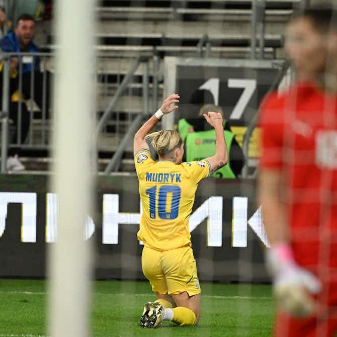 Imagen de vista previa para Ucrania volvió a ganar en la agonía y con gol de Mudryk jugará la cuarta Eurocopa de su historia