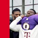 Preview image for NFL MVP Lamar Jackson visits Alphonso Davies