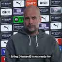 Preview image for Guardiola confirms Haaland's absence against Brighton