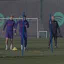 Preview image for Barça players enjoy training ahead of Seville showdown