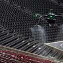 Anteprima immagine per Il Mercedes-Benz Stadium sta sperimentando i droni per sanificare le gradinate