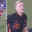 Preview image for Video: Man United outcast Donny van de Beek gets on the scoresheet for Holland from close range