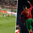 Preview image for (Video) Cristiano Ronaldo heads home to complete his hat-trick for Portugal in World Cup qualifying