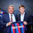 Preview image for Pablo Torre makes first statements as a Barcelona player