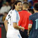 Vorschaubild für Edinson Cavani und Lionel Messi geraten bei Freundschaftsspiel aneinander
