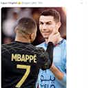 Imagem de visualização para Liga Francesa usa Mbappé para alfinetar Cristiano Ronaldo