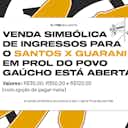 Imagem de visualização para Santos FC vende ingressos simbólicos para ajudar população gaúcha